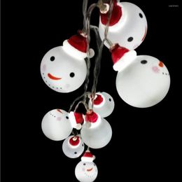 Strings Snowman Decorative Light LED String Christmas Lights Fairy Garland For Winter Holiday Party Xmas Trees Hanging Decoration JQ