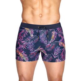 Men's Swimwear New Men Leaf Printed Pocket Boxer Fashion Beach Shorts Swimsuit Sexy Swimming Suit Beautiful Boys surfing J220913