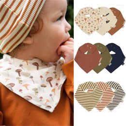 Hair Accessories Baby Feeding Drool Bib Saliva Towel Triangle Scarf Bandana Soft Cotton Snap Button Burp Cloth For Born Toddler Boys Girls