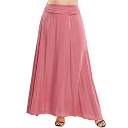 Plus size Dresses Plus size fashion elastic waist pleated Aline skirt large swing skirt literary loose 221006