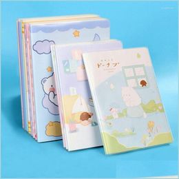 Notepads Cute Waterproof Notebook B5 Soft Leather Simple Cartoon Notepad Pvc Creative Student Diary Good Writing Quality Colours Gift Dhay4