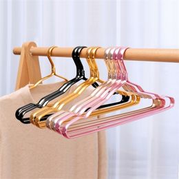 Hangers Racks 510Pcs for Clothes Aluminium Alloy Coat Hanger Antislip Drying Wardrobe Space Saver Clothing Storage 220930