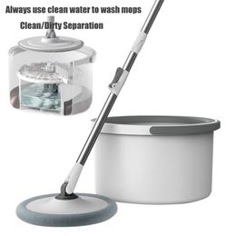 Mops Clean Water Sewage Separation With Bucket Microfiber Lazy No HandWashing Floor Floating Household Cleaning Tools 220930