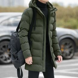 Мужская пухлая парка с длинной зимней курткой мужчины сгущают теплые пальто мужские куртки с твердым цветом Parka Fashion Fashion 8xl-M G220930