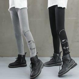 Leggings Tights Cartoon Kids for Girls Spring Teenage Cotton Skinny Pants Toddler Baby Elastic Waist Girl 8 To 12 Yrs 221006