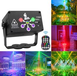 6-hole mini ktv laser lamp lighting usb Christmas starry sky projection lamp stage