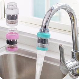 Kitchen Faucets 4 Colors Activated Carbon Faucet Filter Tap Water Purifier Household Products Water-Saving Spill-Proof Dust-proof