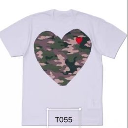 play designer Mens t Shirts cdg brand small red heart badge casual top POLO shirt clothing wp