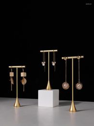 Jewelry Pouches Earrings Rings Display Holder Metal Stand Elegant Jewellery Series