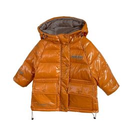 Down Coat Winter Boys and Girls Waterproof and Antifouling Down Jacket Wear Shiny Warm Down Jacket 2201006