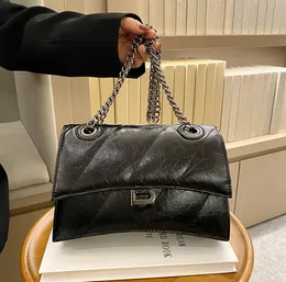 Designer Handbag Half Moon Crocodile Embossed Leather Designers Bag Shoulder Crossbody Handbags hourglass