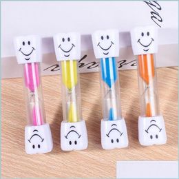 Novelty Items Novelty Items 3 Minutes Sand Timer Clock Smiling Face Hourglass Decorative Household Kids Toothbrush Gifts Christmas Or Dhpz9