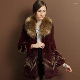 Women's Fur Arrival Women Real Jackets And Coats Winter Natural Slim Fit Woman Raccoon Dog Collar Outerwear