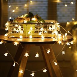 Strings 80LED Star Light String 10M Twinkle Fairy Lights Garlands Battery Powered / Plug In Christmas LED Lamp Holiday Party Wedding