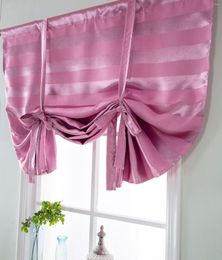 Curtain Roman Curtains For Windows Home Fashion Striped Blackout 4 Colors 117x160cm