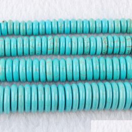 Stone 3X8Mm Turquoise Loose Gem Stone Rondelle Bead For Diy Making Jewelry Accessories 15.5 By930 Drop Delivery 2021 Mjfashion Dhj6K