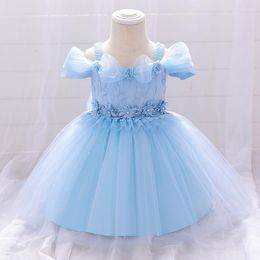 Girl Dresses 6-24M Baby Clothes For Born Christening Christmas Little Princess Infants Party Dress 1 Year Birthday