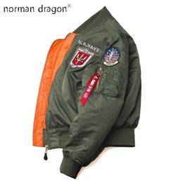 Mens Jackets Winter Vintage streetwear hip hop military coats clothes letterman punk bomber flight air force pilot jacket men 220930