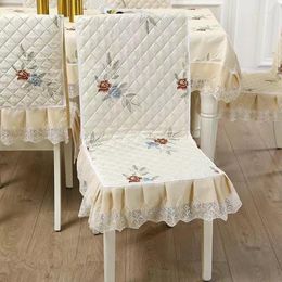 Chair Covers One Piece Cover And Cushion Set One-piece Household Simple Modern Cloth Table Stool