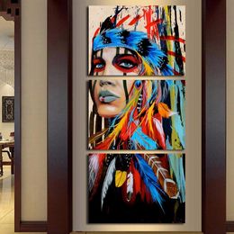 Paintings Canvas Print Art Painting 3 Piece Abstract Buddha Home Decoration Modular Wall Picture For Living Room No Frame 221006