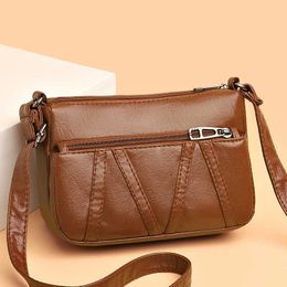 HBP Middle aged women's bag mother's bags 2022 new fashion cross body bagi soft leather one shoulder small bagl shopping bago and purse