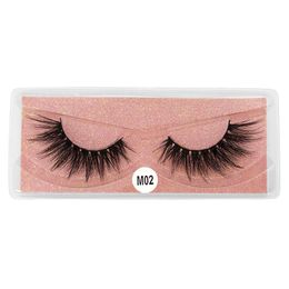 Handmade Reusable Multilayer False Eyelashes Soft and Vivid Curly Thick 3D Fake Lashes Extensions Messy Crisscross 10 Models Easy to Wear DHL
