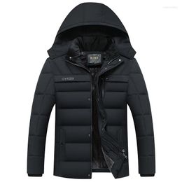 Men's Down Nice Fashion Hooded Winter Coat Men Thick Warm Mens Jacket Father's Gift Parka