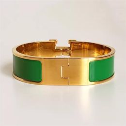 2022 Top sale designer design bangle bracelet Jewellery stainless steel gold buckle bracelets fashion man men and women bangles multi Colours 17 19 size with flannel bag