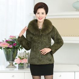 Women's Fur High Quality Whole Skin Natural Jackets With Real Collar 2022 Autumn Winter Coats Outerwear