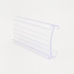 Retail Supplies Plastic Shelf Lable Card Price Tag Display Holder Movable Hard PVC Supermarket Storage Rack Signage 50pcs