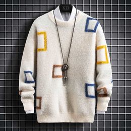 Sweaters New Winter Cashmere Sweater Men Clothing Top Quality Male Pullover Keep Warm Pull Homme Fashion Mens Christmas Jumper Y2210