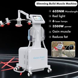 6d Laser Slimming Machine Weight Loss Fat Reduce EMS weight loss Machine for Muscle Builds Multifuncional 6D 532nm 635nm