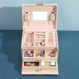 Jewellery Pouches Fashion Packaging & Display Box Armoire Dressing Chest With Clasps Bracelet Ring Organiser Carrying Cases