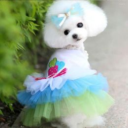 Dog Apparel Cute Dog's Cotton Princess Dress Besides Multiple Sizes And Seasons Comfortable For Small Lovely Pets