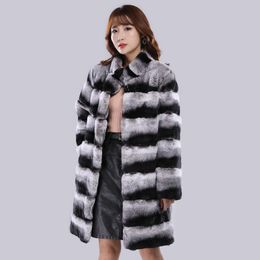 Women's Fur Faux Genuine Rex Rabbit Coat Winter Women Warm Jacket 100 Natural Hight Quality Overcoat 221006