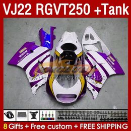 OEM Fairings & Tank For SUZUKI RGV250 SAPC VJ22 RGVT250 RGV-250 VJ 22 160No.139 metal purple RGV RGVT 250 CC 90 91 92 93 94 95 96 RGVT-250 1990 1991 1992 1993 1995 1996 Fairing