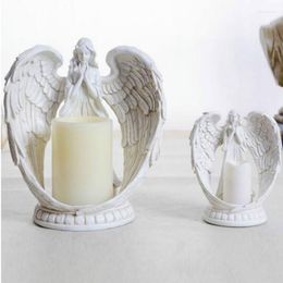 Candle Holders European Angel Candlestick Decoration Restaurant Romantic Candlelight Dinner Soft Gift WY606