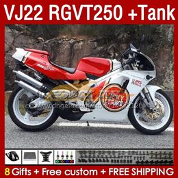 & Tank Fairings For SUZUKI RGVT250 VJ 22 RGV RGVT 250 CC RGVT-250 160No.193 RGV250 SAPC VJ22 90 91 92 1993 1995 1996 RGV-250 1990 1991 1992 93 94 95 96 OEM Fairing red lucky