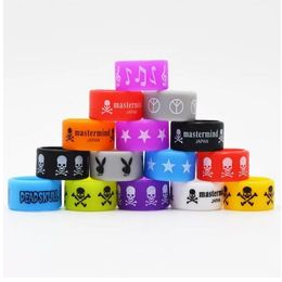 Mixed Colour Silicone Bands Anti Slip Rubber Rings 22mm Rings Random Design
