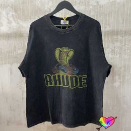 Men's T-Shirts Tops Vintage 1 1 Short Sleeve Cobra Tee Men Women High Quality Golden Elapoid GRAPHIC T-shirt Oversize O-Neck T221006