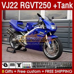 Fairings &Tank For SUZUKI RGV250 SAPC VJ22 RGVT250 RGV-250 VJ 22 1990 1991 1992 1993 1994 1995 1996 160No.97 RGV RGVT 250 CC RGVT-250 90 91 92 93 94 95 96 Fairing glossy blue