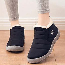 Boots Women Snow Casual Ladies Shoes Slip On Platform Womens Waterproof Ankle Plush Winter Footwear Botas Mujer 221007