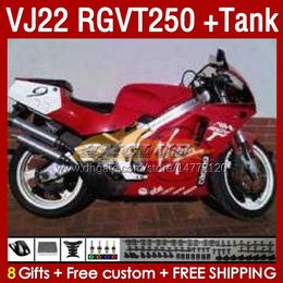 &Tank glossy red Fairings For SUZUKI RGV250 VJ 22 RGVT250 RGV-250 SAPC VJ22 90 91 92 93 94 95 96 160No.78 RGVT RGV 250 CC RGVT-250 1990 1991 1992 1993 1994 1995 1996 Fairing