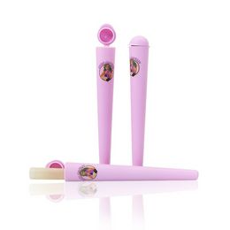 bong Doob Tube Rolling paper storage Tool Smoking Lady Pink plastic Herb Rolling Paper Maker Manual Tobacco Roller Cone Joint tubes with Cigarette