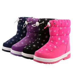 Boots Cute eagle Girls Winter boys Fashion Plush Snowshoe Water-Proof Students Sneakers Rubber Keep Warm 221007