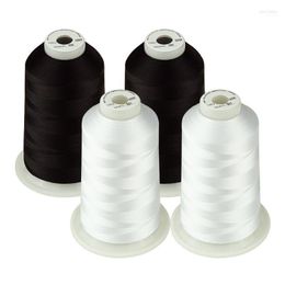 Clothing Yarn Simthread Embroidery Machine Thread Polyester HUGE Spool 5000 Metres 4 Colours Pack1