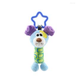 Stroller Parts Baby Kids Rattle Toys Tinkle Hand Bell Multifunctional Plush Hanging Animal Rattles Kawaii Infant Toy Gifts