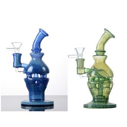 Heady Glass Bong Showerhead Percolator Perc Hookahs Water Pipes 14mm Female Joint Bongs Faberge Fab Egg Oil Dab Rigs With Glass Bowl