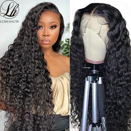 13X4 Kinky Curly Lace Front Wigs Synthetic T Part Lace Wigs 180% Density Natural Black Glueless High Temperature With Baby Hairfactory direc