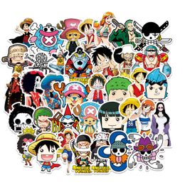 50Pcs anime One Piece manga luffy graffiti Stickers for DIY Luggage Laptop Skateboard Motorcycle Bicycle Stickers